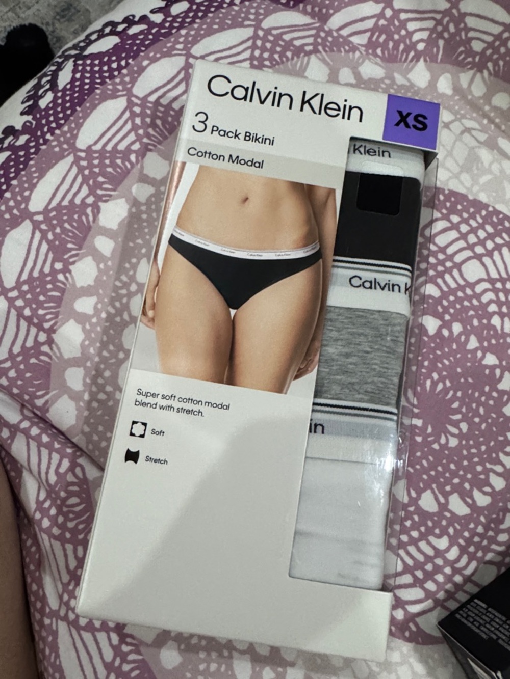 Calvin Klein Bikini Brief 3-Pack — Black, Gray, White